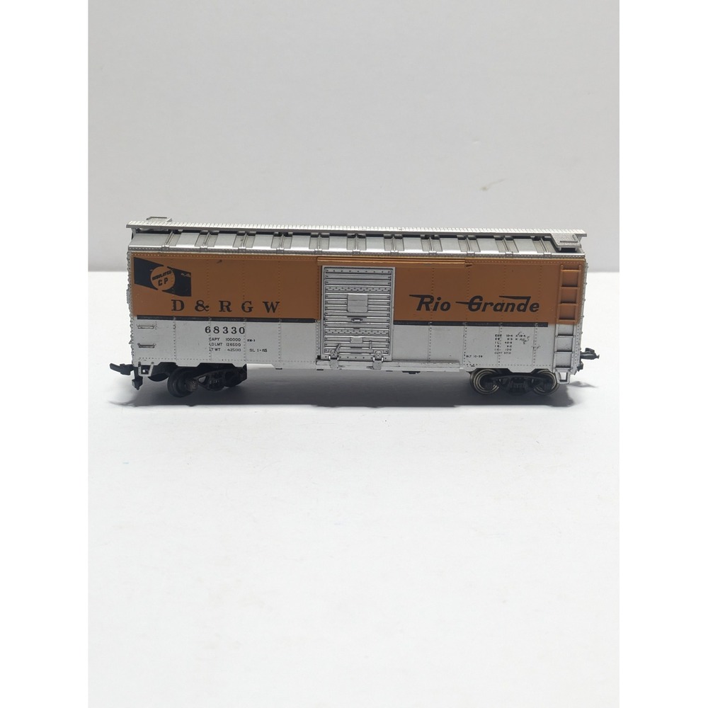 Athearn HO Scale D&RGW Rio Grande 40' Boxcar #68330 Orange Silver Train Car